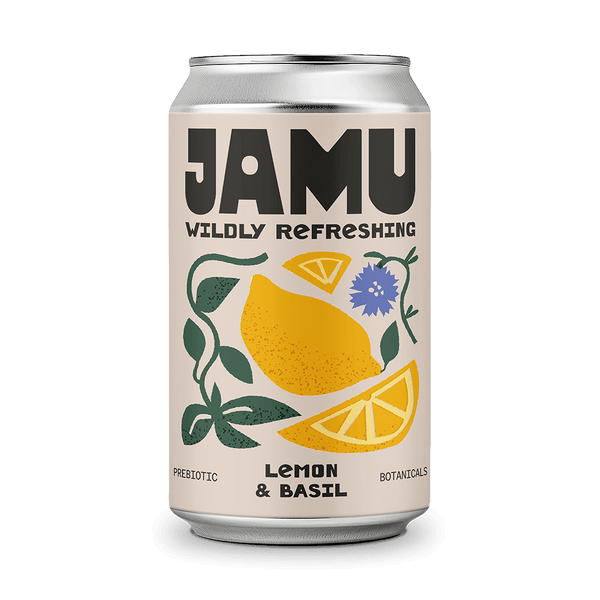 Aromatic Lemon & Basil Premium Soda